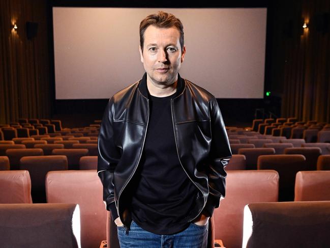 Leigh Whannell back in his home town of Melbourne to promote his new horror movie Wolf Man. Picture: Josie Hayden