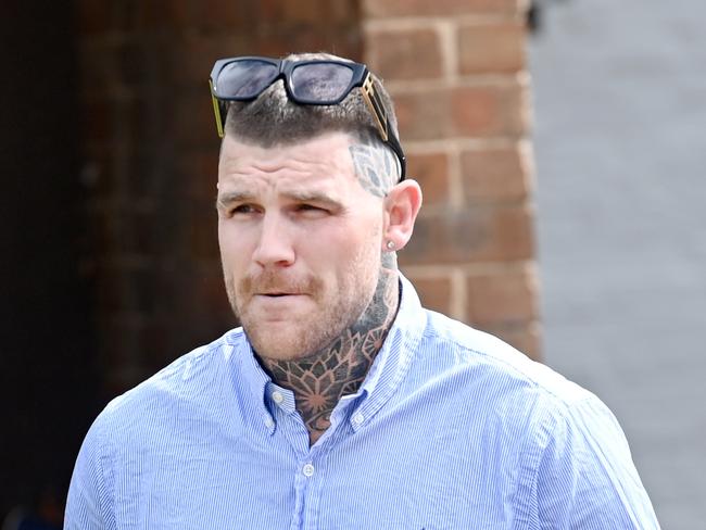 Former NRL star Josh Dugan has appeared in Lithgow Local Court to fight charges alleging he breached Covid-19 legislation in August last year. Picture: Jeremy Piper