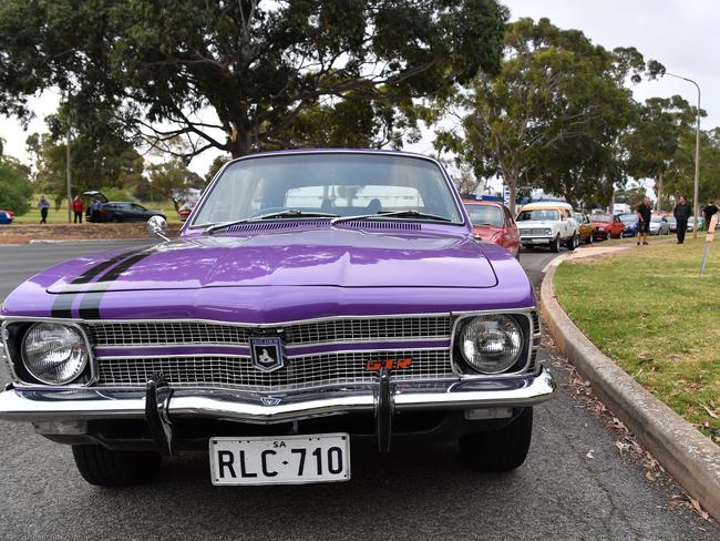 Holden enthusiasts have lined up outside the plant in Elizabeth, Adelaide. Picture: AAP