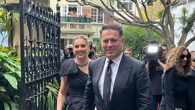 Television anchor Karl Stefanovic was among the famous faces arriving on Saturday afternoon. Picture: Instagram