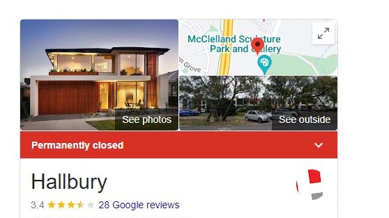 Hallbury Homes is now listed on Google as “permanently closed”.