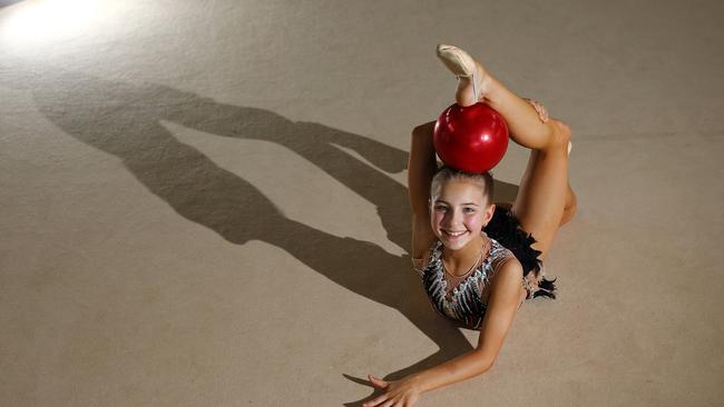 Lidiia Iakovleva when she was selected for Australian junior rythmic gymnastics team two years ago.