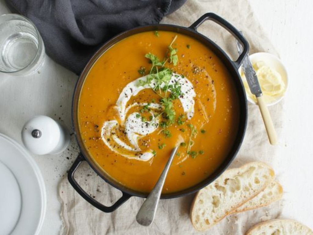 Slow-cooked pumpkin soup. Picture: Australia's Best Recipes.