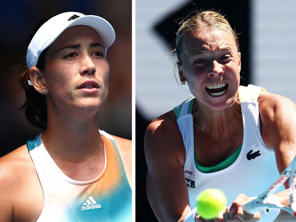 Muguruza and Kontaveit are out of the Aussie Open. Photo: Getty Images