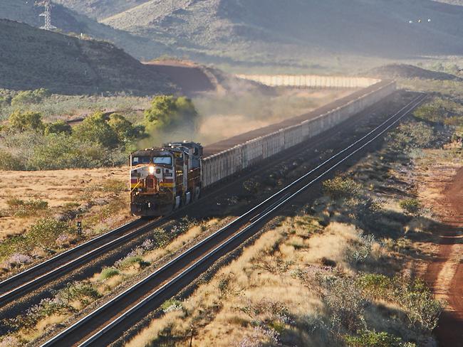 Rio Tinto's auto train in the Pilbara. Picture: Rio Tinto