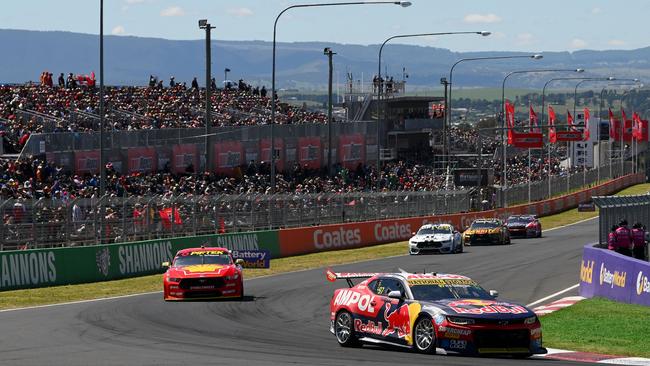 Shane van Gisbergen drives the Triple Eight Race Engineering Chevrolet Camaro during the Bathurst 1000. Picture: Getty