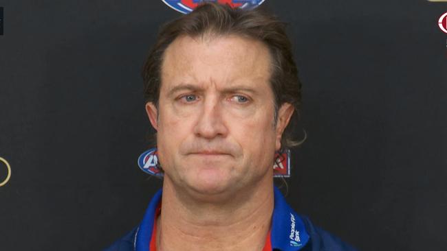 Western Bulldogs coach after the match.