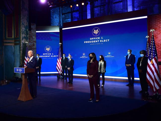 President-elect Joe Biden introduces key foreign policy and national security nominees and appointments. Picture: Getty Images