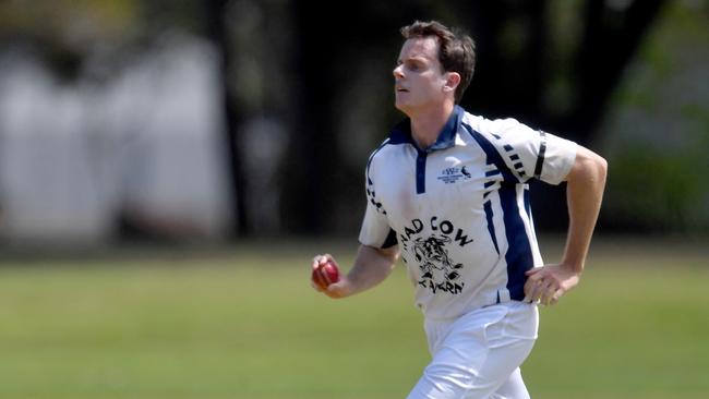 Townsville A Grade Cricket match between Wests and Suburban Parks at Cutheringa. Wests Sam Lowry. Picture: Evan Morgan