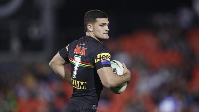 Nathan Cleary was once again at the centre of everything for the Panthers and is arguably the NRL’s form player. Picture: Getty Images.