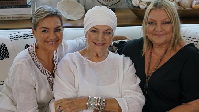 Maggie Tabberer with daughters Amanda (left) and Brooke.