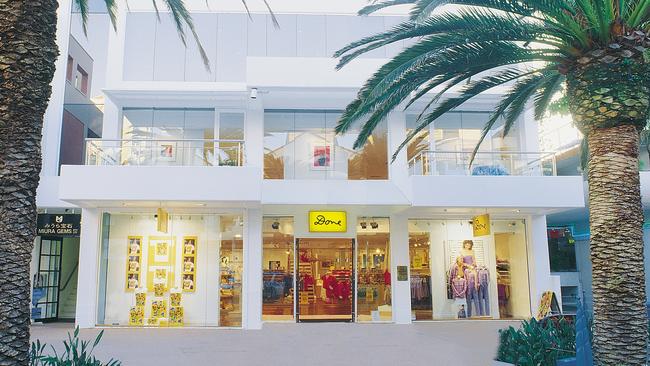 The shopfront of the Done retail store in the 1990s. Picture: Supplied by the Done family