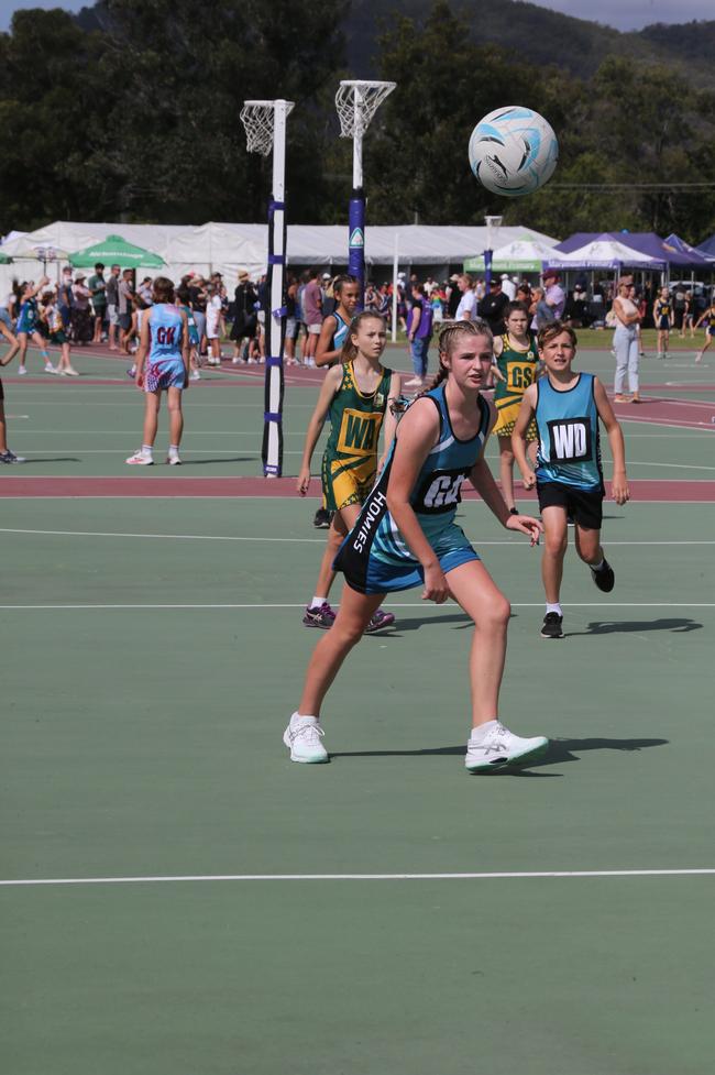 The Netball Qld Primary Schools Cup grand finals are being held at the Hinterland District Netball Association at Mudgeeraba. Picture: Mike Batterham.
