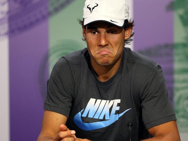 ‘He play better than me’: Rafael Nadal after losing his match against Aussie Nick Kyrgios. Photo: Scott Heavey/AELTC - Pool/Getty Images