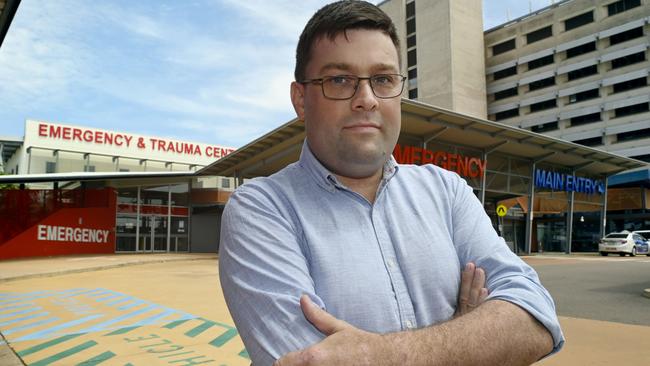 ASMOF NT president Dr Tom Fowles has called out the churn of chief executives at the top of NT Health. Picture: Julianne Osborne