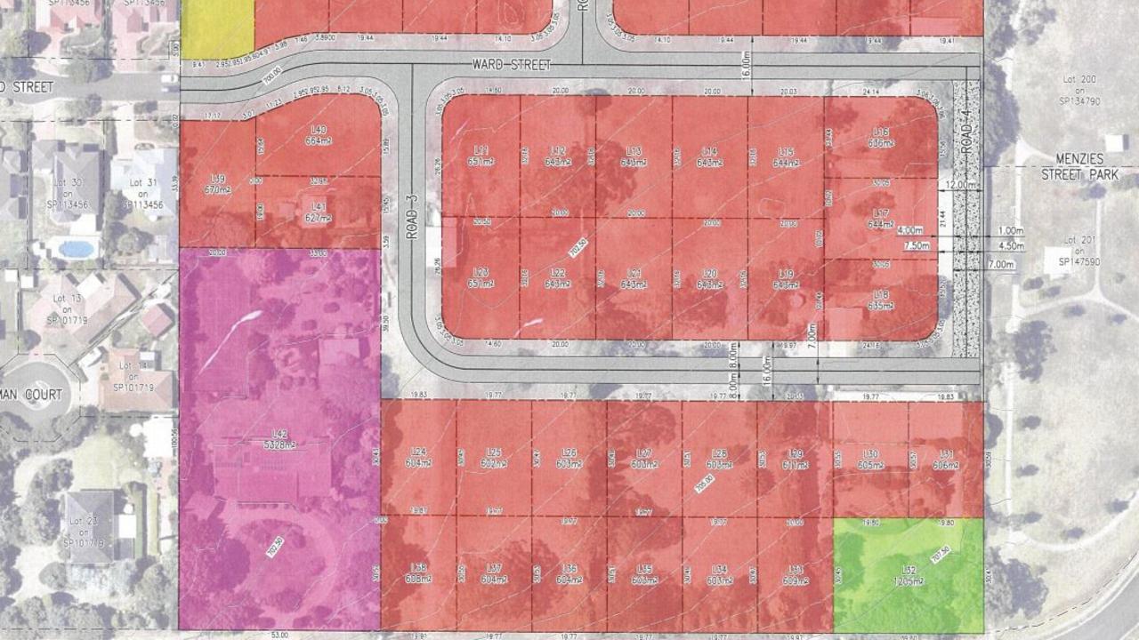 An approved subdivision on Dallang Street in Middle Ridge by developer Rob Weymouth.