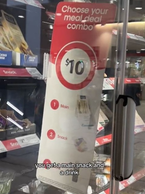 Aussies have been stunned to discover Coles launched a $10 lunch meal deal combo last year. Picture: TikTok/Jax