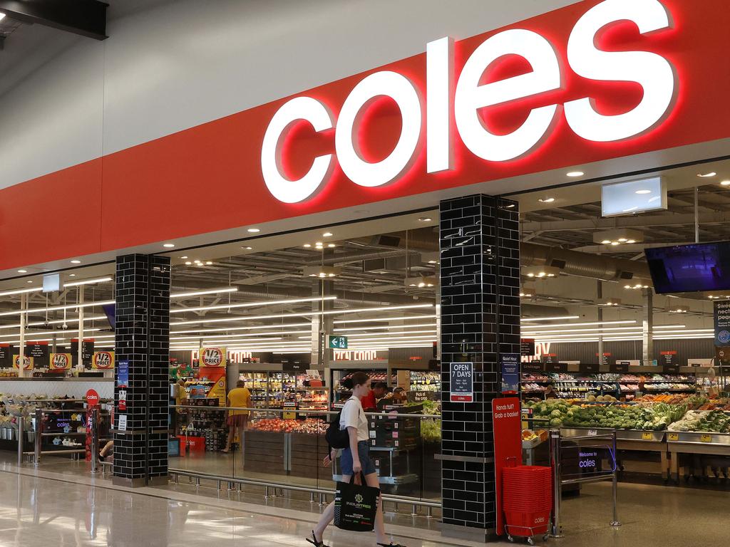 The Coles supermarket on Tuesday. Picture: Liam Kidston