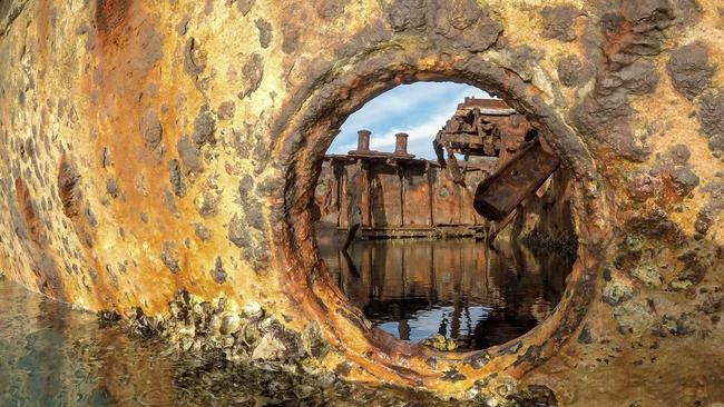 The Moreton Island Festival of Photography, held by Canon Collective, saw many keen photographers photograph the island’s wrecks. Picture: Dorit Marcus