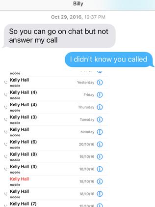 The Sydney father was persistent with his calls and messages.