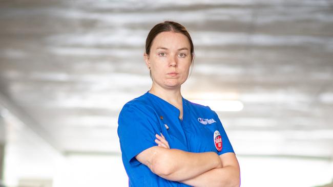 Nurse Kimberly Balmforth from Concord Hospital. Picture: Thomas Lisson