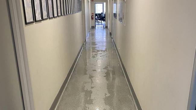 The Avoca floors after the flood. Picture: Avoca Football Club.