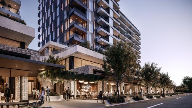 Architect's render of the $250m redevelopment of 88 O'Connell St, North Adelaide. Picture: Commercial &amp; General