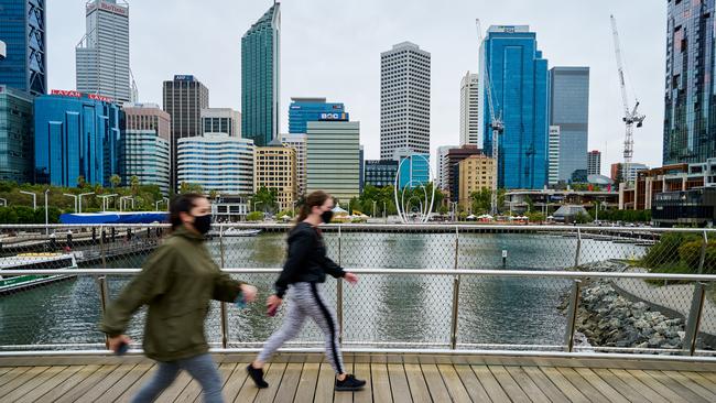 Perth recorded the biggest growth of any Australian city between 2020 and 2021. Picture: Stefan Gosatti/Getty Images