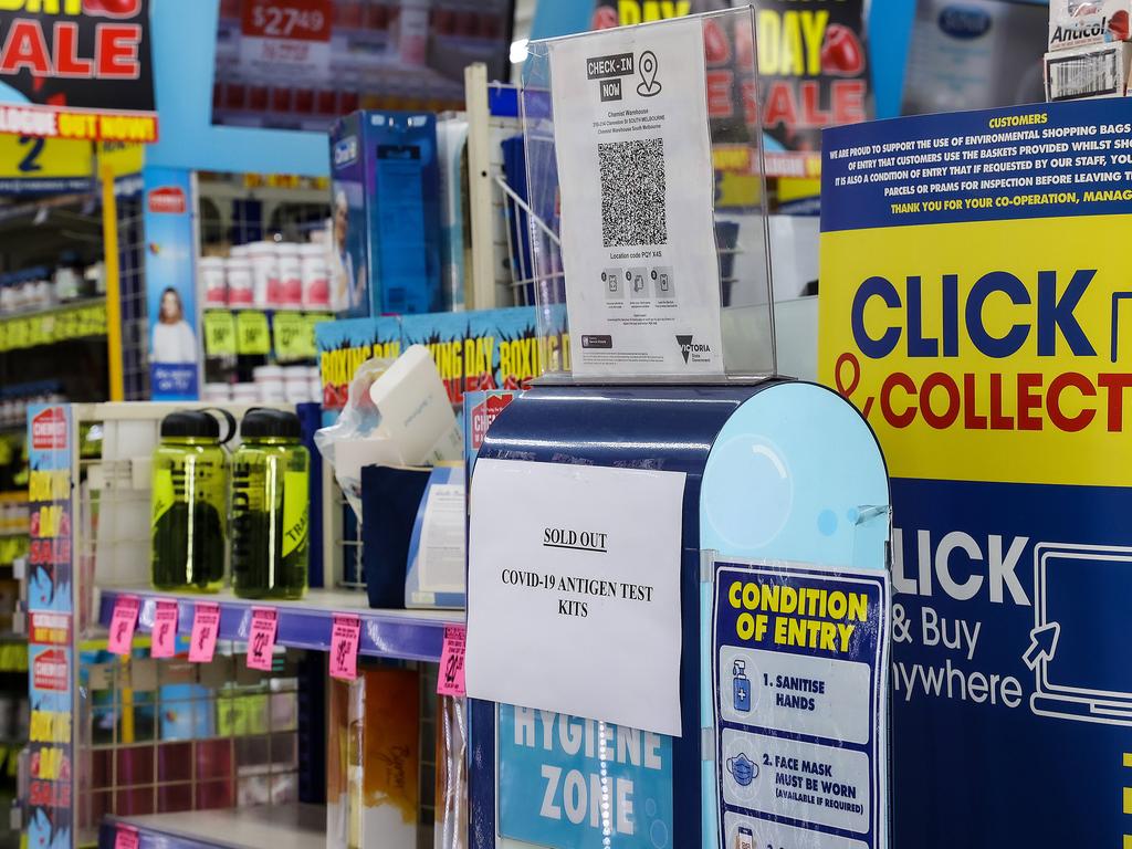 The GST on rapid tests should be axed, a major retailer says. Picture : NCA NewsWire / Ian Currie