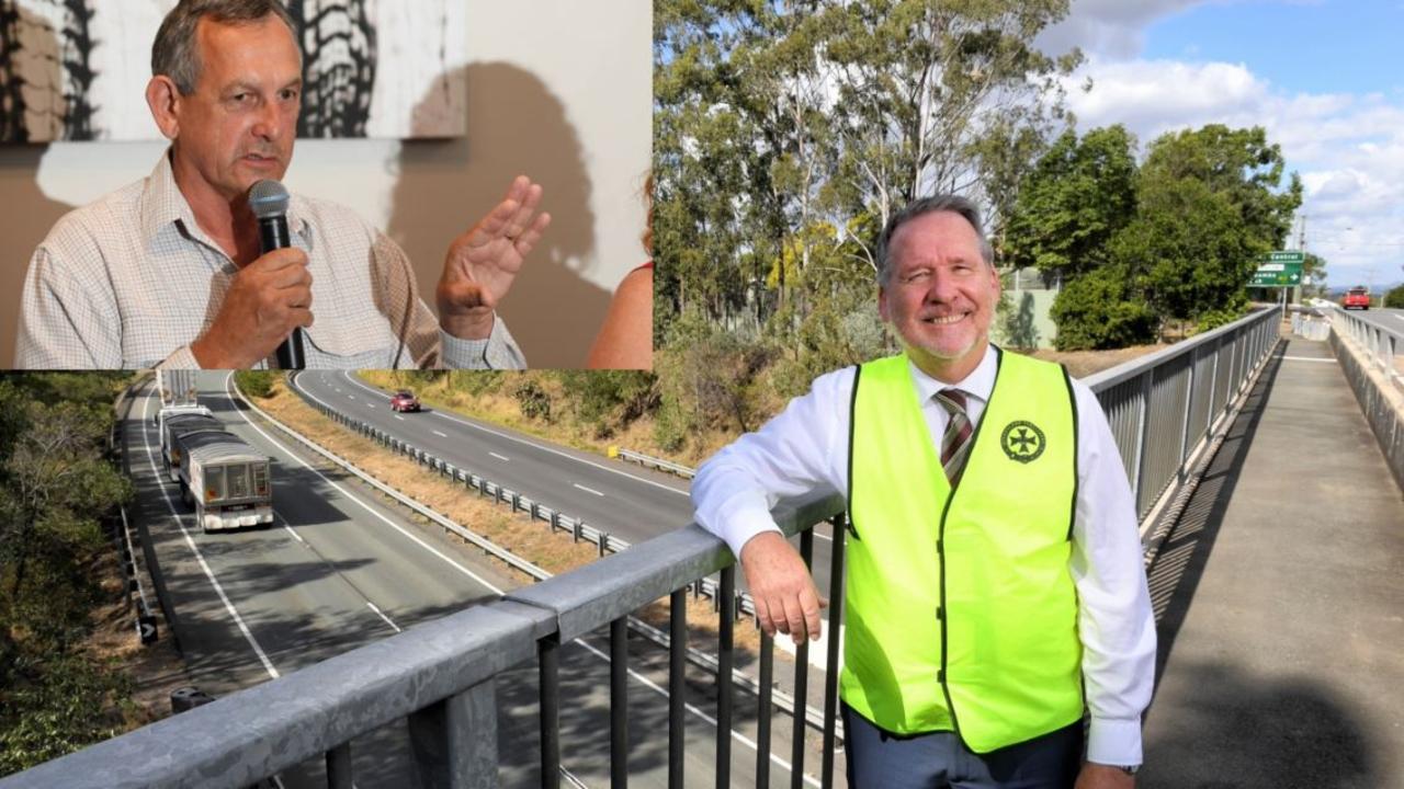 One Nation candidate for Ipswich West Gary Duffy (inset) has called on Labor's Jim Madden to push for improvements to the current plan.