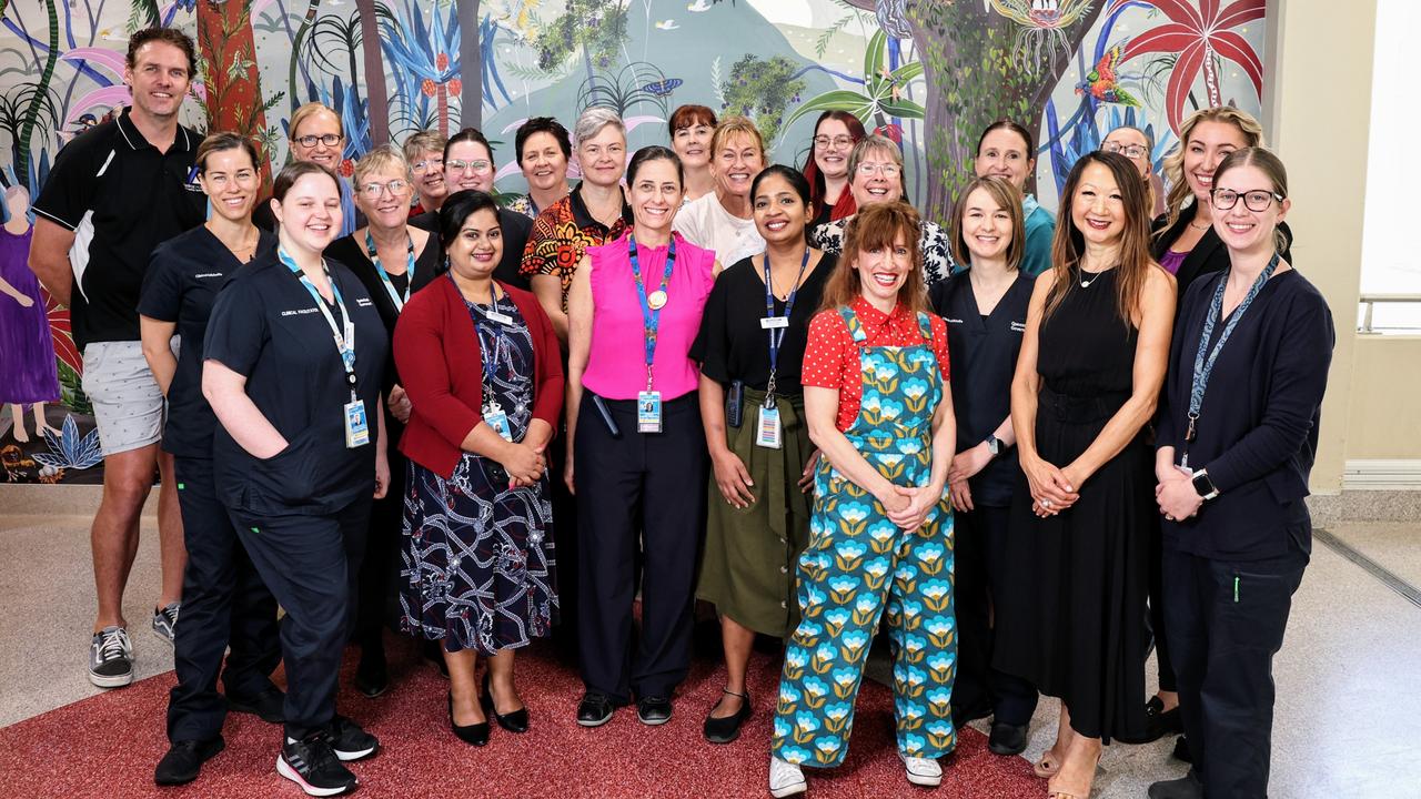 The Far North Queensland Hospital Foundation has raised $200,000 to develop a private room in the Cairns Hospital maternity ward for women and families that experience pregnancy and childbirth loss, along with a large mural painted at the entrance to the unit, thanks to the generosity of a large number of donors. Picture: Brendan Radke