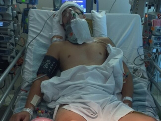 Will in ICU. Just 12 weeks later he is set to go home with his family. Picture: Supplied