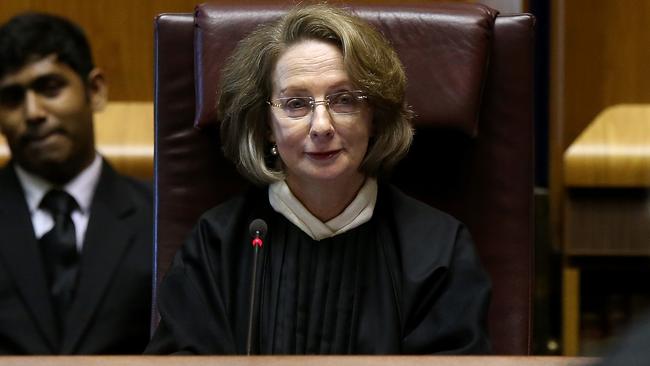 Chief Justice of the High Court of Australia Susan Kiefel after being sworn in.   Picture: Kym Smith