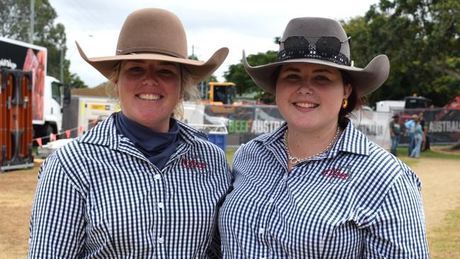 Tessa and Lucy Hansen at Beef Australia 2024. Picture: Aden Stokes
