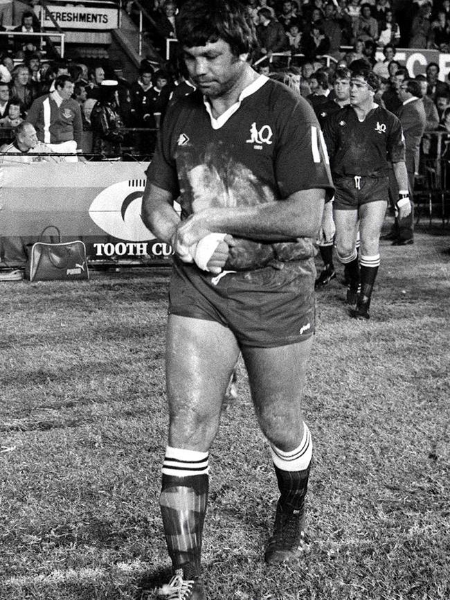 Artie Beetson in a 1980 State of Origin match at Lang Park