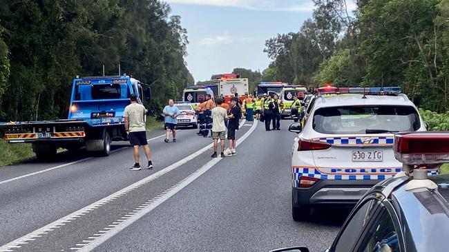 Two people have been injured in a crash on the Sunshine Mwy on October 7. Picture: Patrick Woods