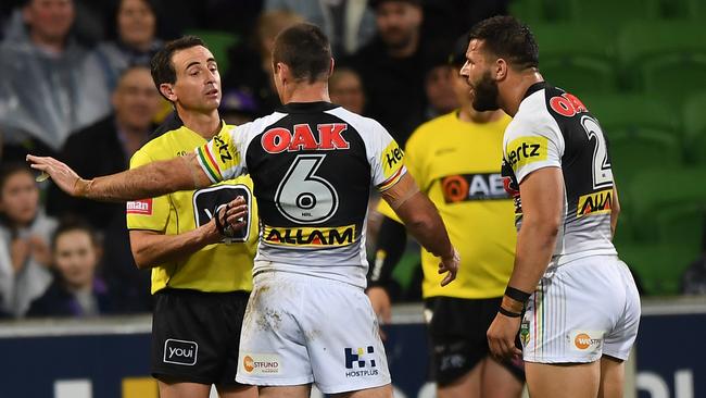 Penrith are the most penalised team in the competition. AAP Image/Julian Smith.