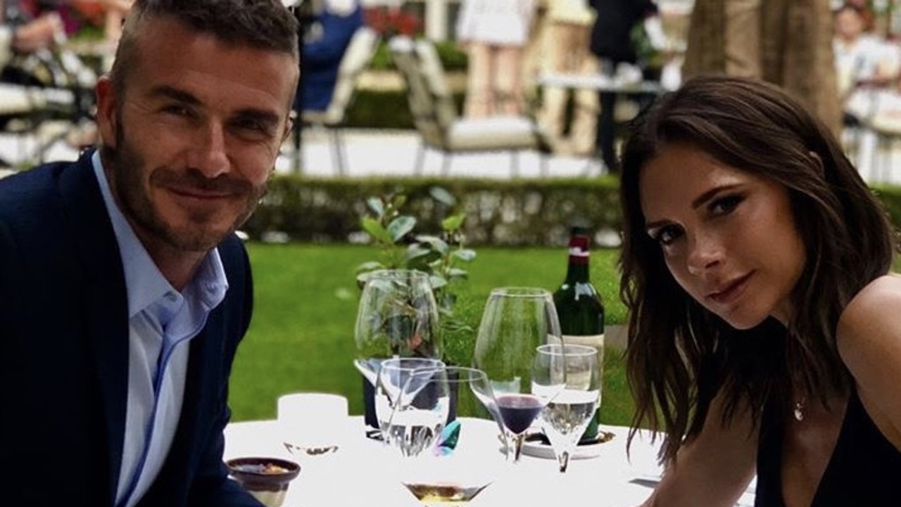 David and Victoria Beckham shared this loved-up photo on social media. Picture: Instagram