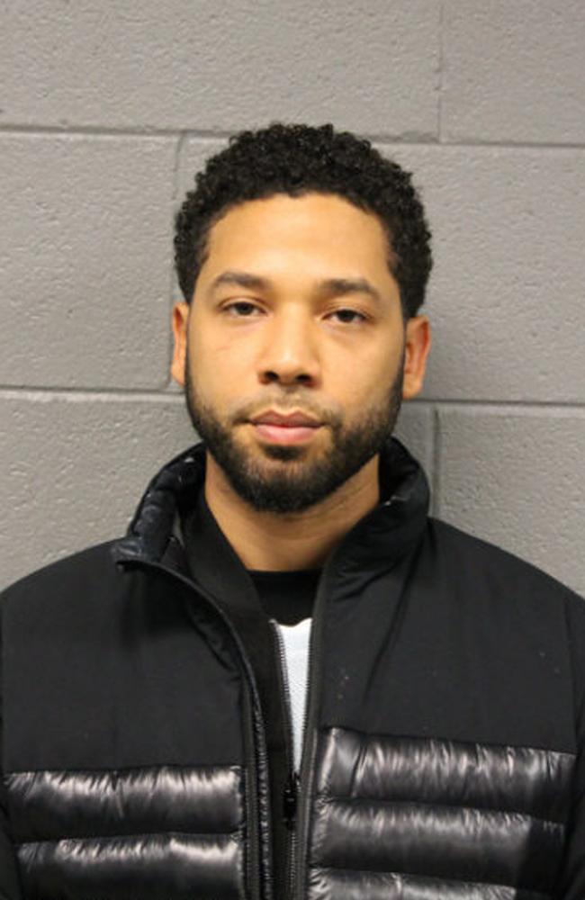 Actor Jussie Smollett was found guilty of orchestrating and reporting a false hate crime on himself, after lying to police when he reported that two masked men physically attacked him, yelling racist and anti-gay remarks near his Chicago home in 2019. Picture: Chicago Police Department via Getty Images