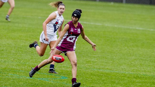 Queensland's Zimmorlei Farquharson was drafted in the first round.  Picture: Jerad Williams