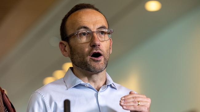 Greens leader Adam Bandt wants the government to override Tuesday’s RBA decision. Picture: NCA NewsWire / Gary Ramage