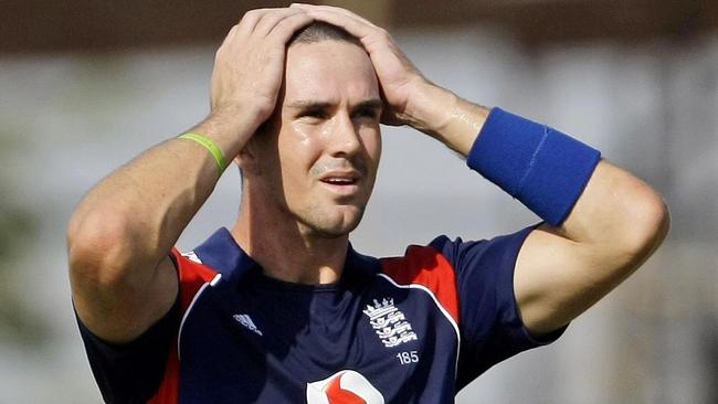 One Day International. Australia v England. MCG. Kevin Pietersen walks from the ground after being run out by Mitchell Johnso...