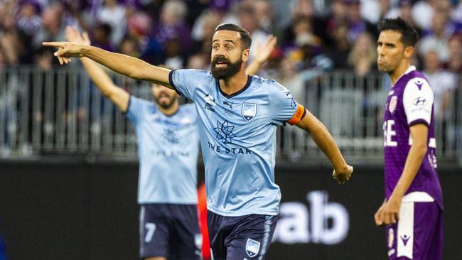 Alex Brosque isn’t a fan of finals in the A-League. Picture: