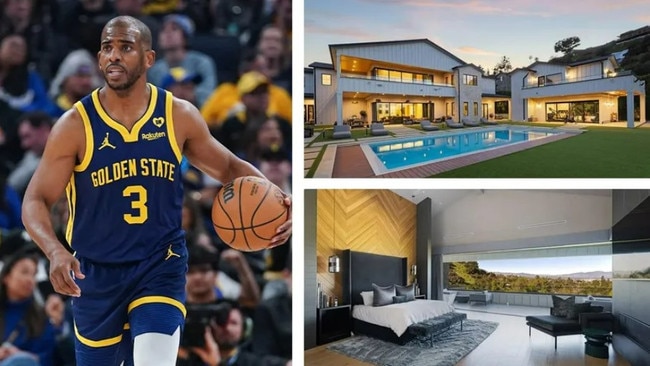Chris Paul is looking to make a solid profit on his California home. Pictures: Realtor.com/Getty