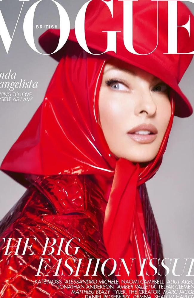 Linda Evangelista appeared on the cover of Vogue UK in 2022. Picture: Steven Meisel