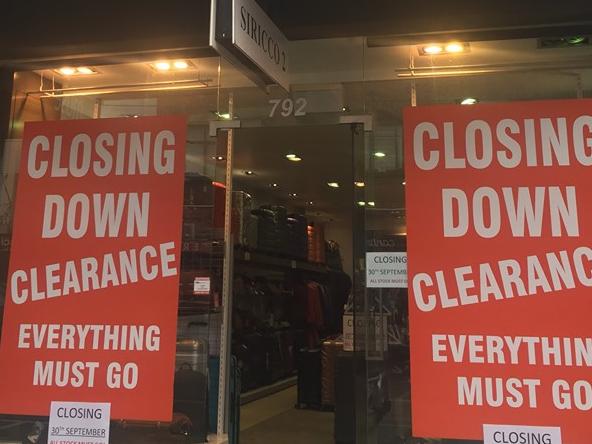 Empty shopfronts on Glenferrie Rd, Hawthorn