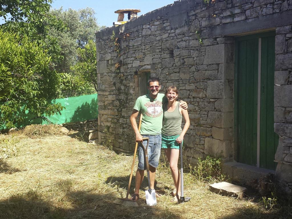 They moved to the small village Houmeri in Rethimno, on the Greek island of Crete. Picture: @Sidestepping_Normal/Caters News Agency