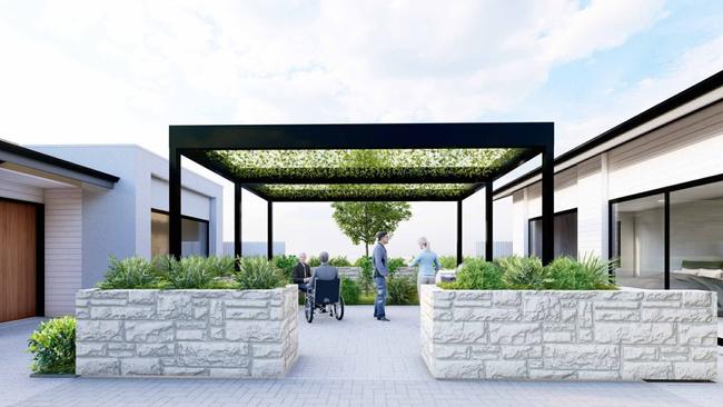 A sensory garden is proposed for the enjoyment of occupants in the facility. Picture: Section Six Architects