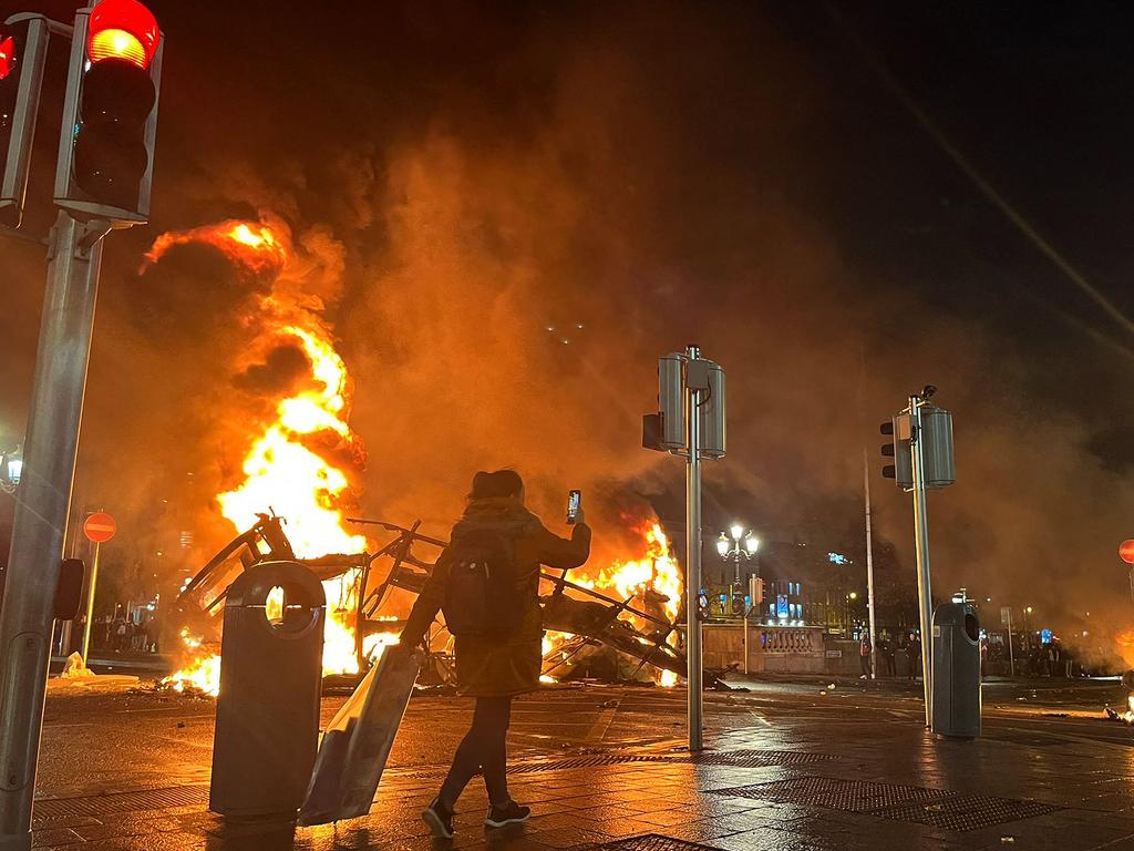 The riots forced a university, hospital and parts of the city’s public transport network to shut down. Picture: AFP