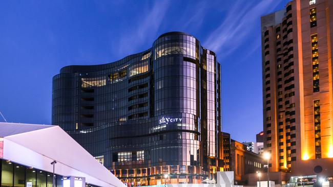 SkyCity Casino View of New and old SkyCity Casino looking South over Riverbank Precinct. Image/Russell Millard